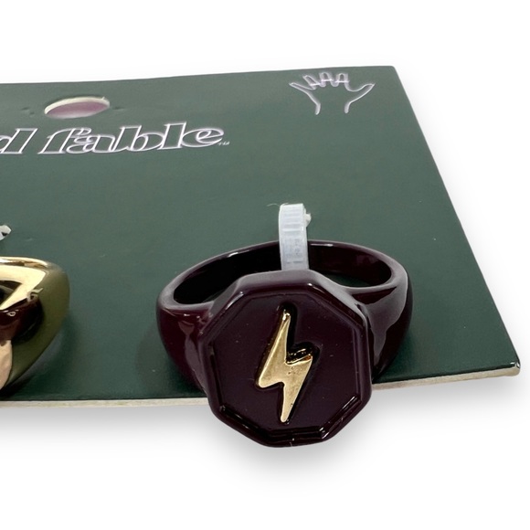 Wild Fable Women's 3-Piece Fashion Statement Rings Set Assorted Sizes 6, 7, 8 - Picture 11 of 12